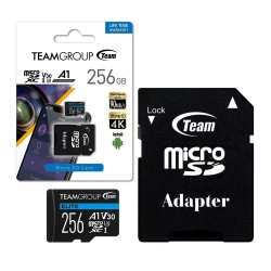 Team Group Memory Card MicroSDXC 256GB UHS-I Class 10 with Adapter Team Group Memory Card MicroSDXC 256GB UHS-I Class 10 with Adapter